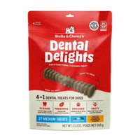Stella & Chewy's Dental Delights Dog Treats, Medium, 27 Count