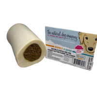 Tuesdays Natural Dog Double Flavor Filled Bone Dog Treat, Bacon & Cheese + Peanut Butter, 3"
