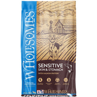 Wholesomes Sensitive Skin And Stomach Dry Dog Food, Salmon - 30Lb