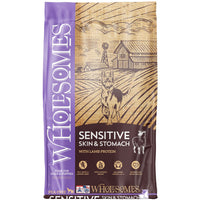 Wholesomes Sensitive Skin And Stomach Dry Dog Food, Lamb, 30Lb
