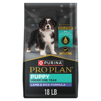 Purina Pro Plan High-Protein Puppy Formula Dry Dog Food, Lamb & Rice, 18Lb