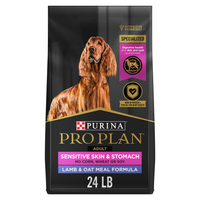 Purina Pro Plan Sensitive Skin And Sensitive Stomach Dry Dog Food, Lamb And Oat Meal, 4Lb