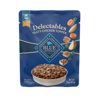 Blue Buffalo Blue Delectables Tasty Chicken Cuts In Gravy Natural Wet Dog Food Topper, 3-Oz - Pack Of 24
