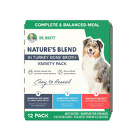 Dr. Marty Nature's Blend Adult Wet Dog Food Variety Pack, 3 Formulas - 12 - 6.3Oz Cans -