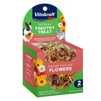 Vitakraft Small Animal Natural Timothy Treat With Flowers - 4 Oz