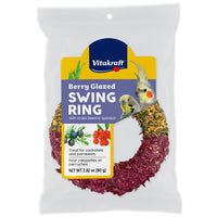 Vitakraft Wild Berry Glazed Swing Ring Bird Treat - 2.82 Oz