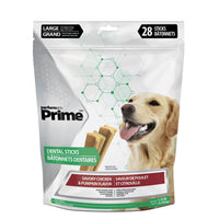 Performatrin Prime Dental Sticks Savory Chicken & Pumpkin Flavor Large Dog Treats, 1.72Lb/28 Count