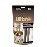Performatrin Ultra Bully Chewers Odor-Free Dog Treat Chews, 6" 4 Pack