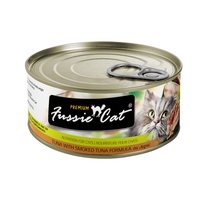 Fussie Cat Black Label Wet Cat Food, Tuna With Smoked Tuna Formula In Aspic - 2.82 Oz