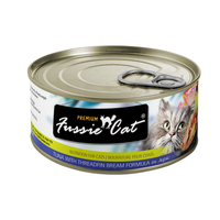 Fussie Cat Premium Black Label Wet Cat Food, Tuna With Threadfin Bream Formula In Aspic - 2.82Oz
