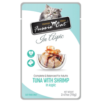 Fussie Cat Premium Tuna With Shrimp In Aspic Wet Cat Food, 2.47 Oz