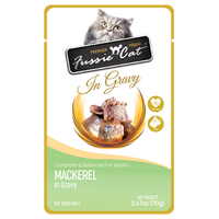 Fussie Cat Premium Mackerel In Gravy Wet Cat Food, 2.47Oz