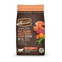 Merrick Grain Free Real Salmon + Sweet Potato Recipe Dog Food, 22lb