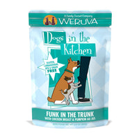 Weruva Dogs In The Kitchen Funk In The Trunk With Chicken & Pumpkin Au Jus Wet Dog Food, 10-Oz Pack Of 12