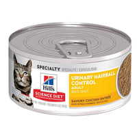 Hill's Science Diet Urinary Hairball Control Adult Formula Savory Chicken Entree Recipe Wet Cat Food