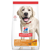 Hill's Science Diet Adult Large Breed Light Chicken Meal & Barley Recipe Dry Dog Food, 15lb