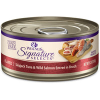 Wellness Core Signature Selects Grain Free Flaked Skipjack Tuna & Wild Salmon In Broth Wet Cat Food