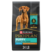 Purina Pro Plan Large Breed Puppy Dry Dog Food, Chicken And Rice Formula, 18Lb
