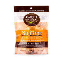 Earth Animal No-Hide Rawhide Alternative Dog Treat Chews, Cage-Free Chicken, 2 Pack, 1S-2Pack