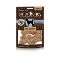 Smartbones Mini Peanut Butter Rawhide Alternative Chews Dog Treats, 16 Count