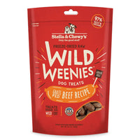Stella & Chewy's Wild Weenies Grain Free Freeze Dried Dog Treats, Grass Fed Beef Recipe