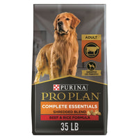 Purina Pro Plan Shredded Blend High Protein Beef & Rice Formula Dry Dog Food, 35lb