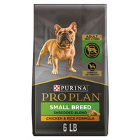 Purina Pro Plan Small Breed Shredded Blend Chicken And Rice Formula Dry Dog Food, 6Lb
