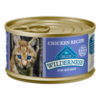 Blue Buffalo Wilderness Grain-Free Chicken Recipe Wet Cat Food For Kittens, 3Oz