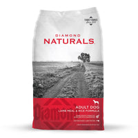 Diamond Naturals Adult Lamb & Rice Formula Dry Dog Food, 40Lb