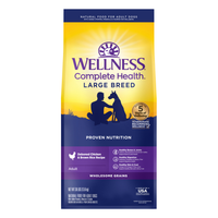 Wellness Complete Health Large Breed Adult Dry Dog Food, Chicken & Brown Rice Recipe