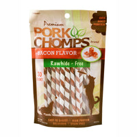 Pork Chomps Bacon Flavor Mini Twists Dog Treat