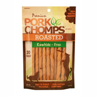 Pork Chomps Roasted Mini Twists Dog Treat, 20pack