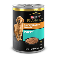 Purina Pro Plan Puppy Wet Dog Food, Classic Chicken And Rice Pate Entrée - 13-Oz Pack Of 12