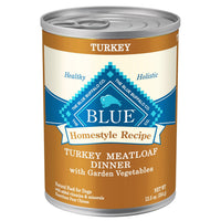 Blue Buffalo Homestyle Recipe Turkey Meatloaf Dinner With Garden Vegetables Adult Dog Food
