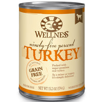 Wellness 95% Turkey Natural Grain Free Wet Dog Food