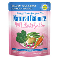 Natural Balance Platefulls Salmon, Tuna & Crab Formula In Gravy Cat Food