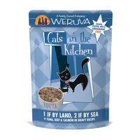 Weruva Cats In The Kitchen 1 If By Land, 2 If By Sea Tuna, Beef & Salmon In Gravy Cat Food