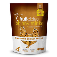 Fruitables Skinny Minis Grain Free Low Calorie Dog Treats, Rotisserie Chicken Flavor