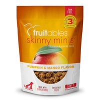 Fruitables Skinny Minis Grain Free Low Calorie Dog Treats, Pumpkin & Mango Flavor