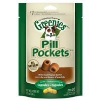 Greenies Pill Pockets With Real Peanut Butter Capsules Dog Treat, 7.9oz