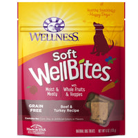 Wellness Grain Free Soft Wellbites Beef & Turkey Recipe Dog Treat