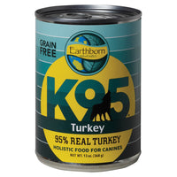 Earthborn Holistic K95 Grain Free Turkey Recipe Wet Canned Dog Food, 13Oz