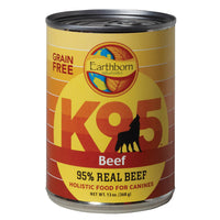 Earthborn Holistic K95 Grain Free Beef Recipe Canned Wet Dog Food, 13Oz