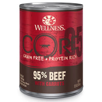 Wellness Core 95% Natural Grain Free Beef & Carrots Wet Dog Food