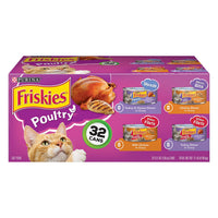 Friskies Poultry Wet Cat Food Variety Pack With 32 5.5 Oz Cans