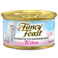 Fancy Feast Tender Ocean Whitefish Feast Kitten Cat Food