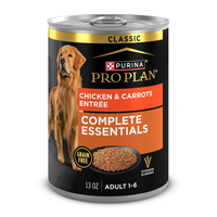Purina Pro Plan Grain-Free Complete Essentials Wet Dog Food, Chicken And Carrots Pate Entrée - 13 Oz Pack Of 12