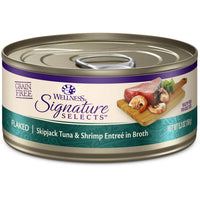 Wellness Core Signature Selects Grain Free Flaked Skipjack Tuna & Shrimp In Broth Wet Cat Food