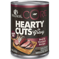 Wellness Core Hearty Cuts Natural Grain Free Beef & Venison Wet Dog Food