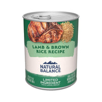 Natural Balance Limited Ingredient Lamb & Brown Rice Recipe Adult Wet Dog Food